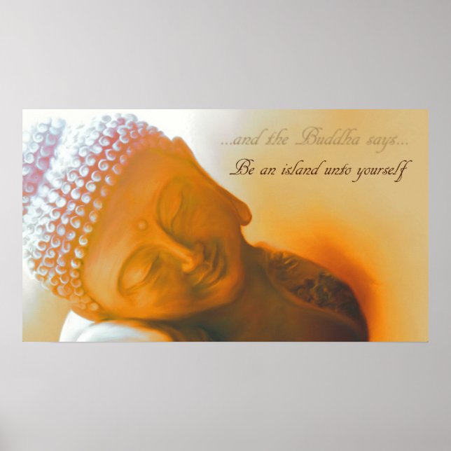 Poster Be an island... (Frente)