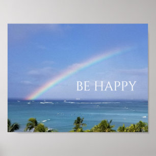 Poster Be Happy Rainbow 