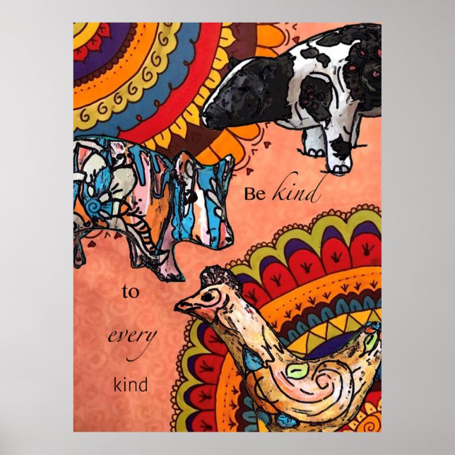 Poster Be kind to every kind (Frente)