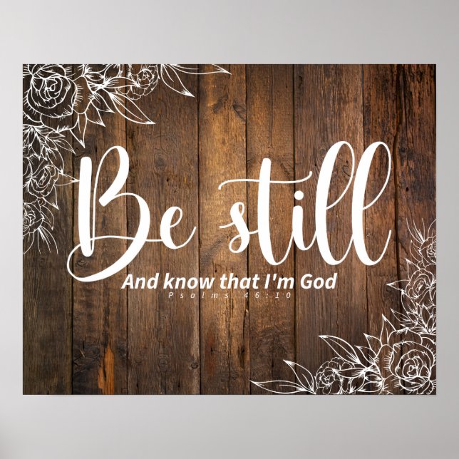 Poster Be Still and Know That I’m God (Frente)