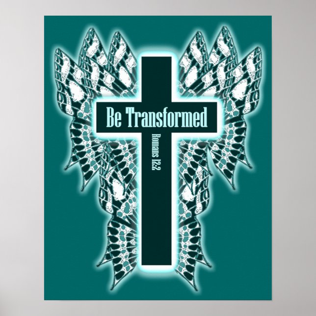 Poster Be Transformed – Romans 12:2 (Frente)