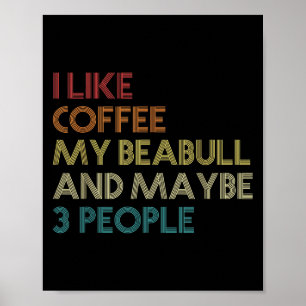 Poster Beabull Dog Proprietário Café Amadurece Coffee Eng