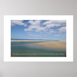 Poster Beach Bliss - com lembrete gentil