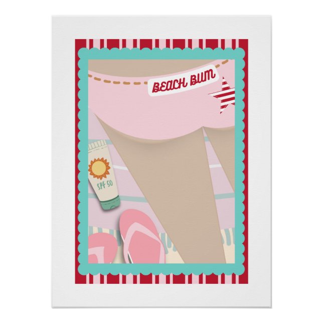 Pôster Beach Bum Border 3 Poster (Frente)