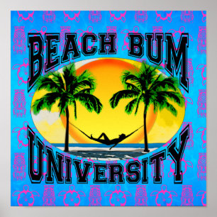 Poster Beach Bum University
