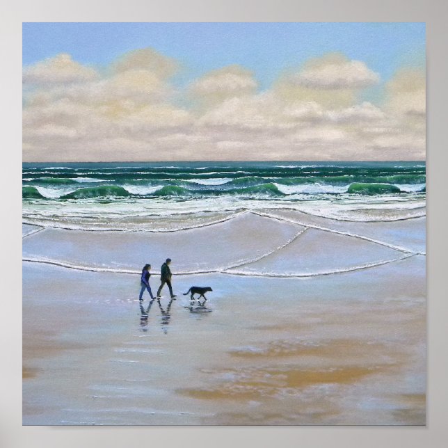 Poster ~ Beach Dog Walk (Frente)