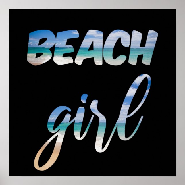Poster Beach Girl (Frente)
