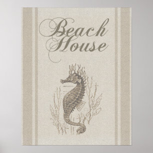 Poster Beach House Seacavalo Seashore