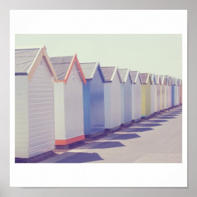 Poster Beach Huts (Frente)