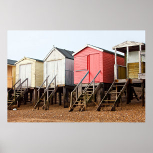 Poster Beach Huts