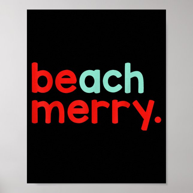 Poster Beach Merry Christmas  (Frente)