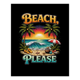 Pôster Beach, Please