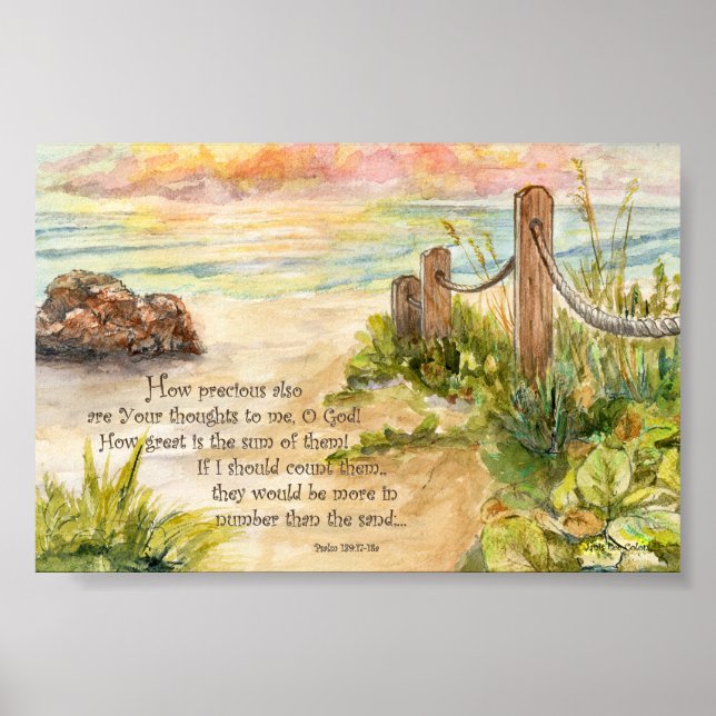 Poster Beach Posta Sunrise-Salm 139 (Frente)