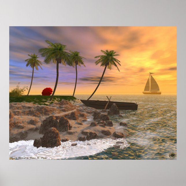 Poster Beach Retreat (Frente)