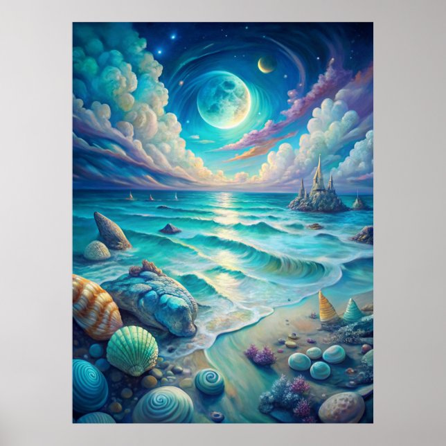 Poster Beach Scene (Frente)