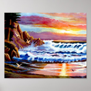 Poster Beach Sunrise