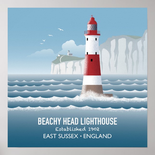 Poster Beachy Head Lighthouse (Frente)