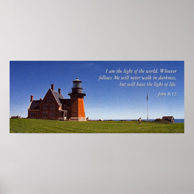 Poster Beacon of Southeast Block Island ( With Words)) (Frente)