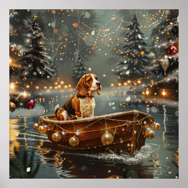 Poster Beagle Christmas Festive Voyage (Frente)