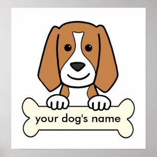 Pôster Beagle Personalizado