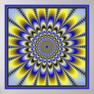 Pôster Beaming Pulsating Yellow Flower