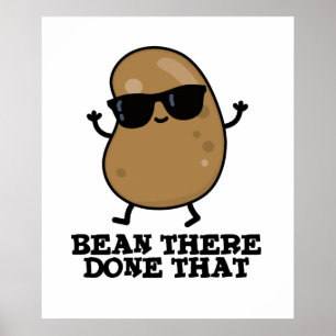 Poster Bean Lá Fez Aquele Belo Bean Pun