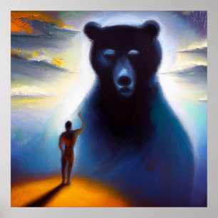 Poster Bear Animal Espirituoso 2