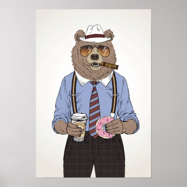 Poster Bear Breakfast (Frente)