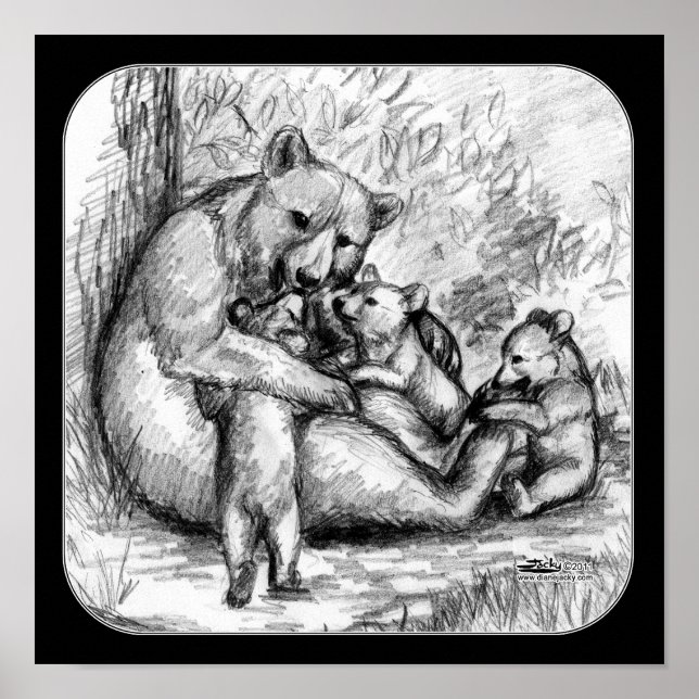 Pôster Bear Family (Frente)