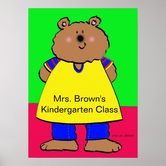 Poster Bear/Personalize/Vera Trembach (Frente)