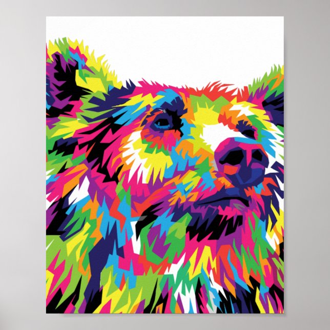 Poster Bear Spirit Pop Art (Frente)