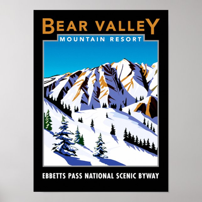 Poster Bear Valley Resort (Frente)