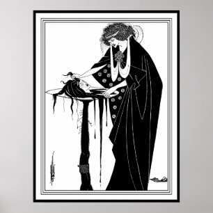 Poster Beardsley - cabeça em uma bandeja: A recompensa d