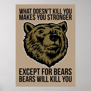Poster Bears Vai Te Matar - Novidade Engraçada