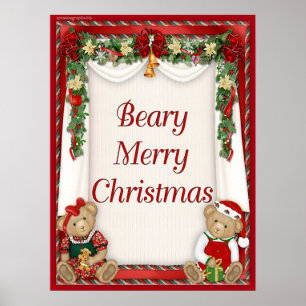 Poster Beary Felry Christmas