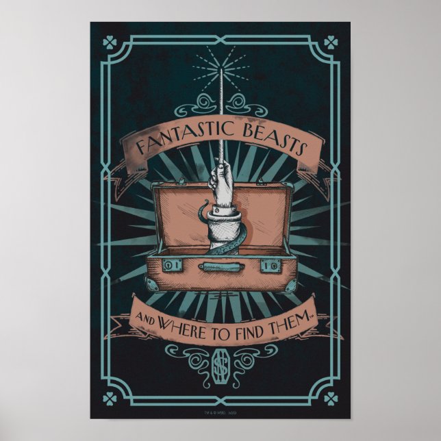 PÔSTER BEASTAS FANTÁSTICOS E ONDE ENCONTRÁ-LOS? (Frente)