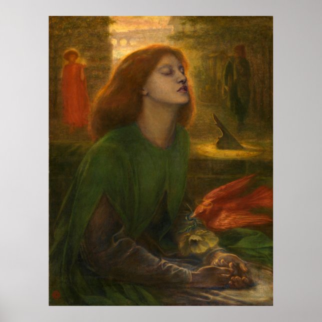 Pôster Beata Beatrix - Dante Gabriel Rossetti (Frente)