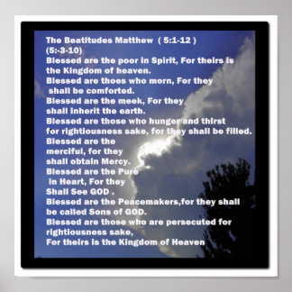 Poster Beatitudes