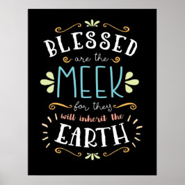Poster Beatitudes, Blessed are the Meek