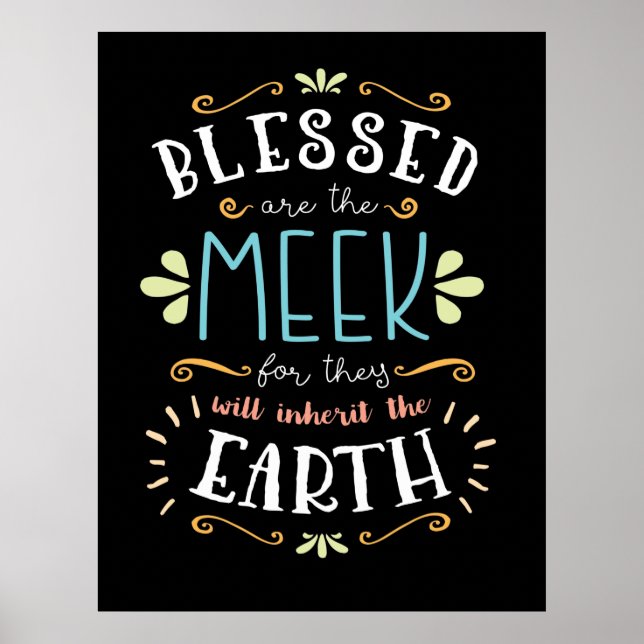 Poster Beatitudes, Blessed are the Meek (Frente)