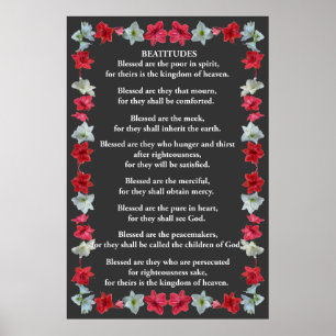 Pôster Beatitudes em um quadro do Amaryllis