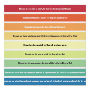 Pôster Beatitudes Glossy Poster
