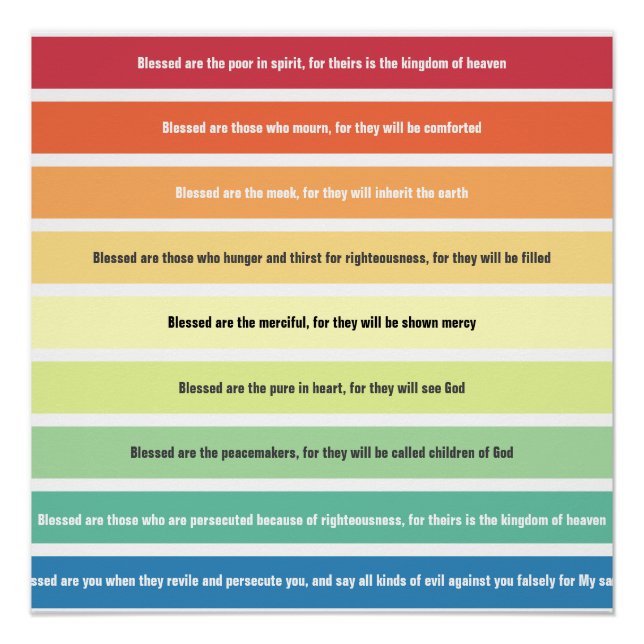 Pôster Beatitudes Glossy Poster (Frente)