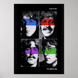 Poster beatles, rock clássico, banda de vintage, música b