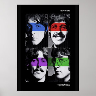 Poster beatles, rock clássico, banda de vintage, música b