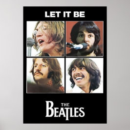 Poster beatles, rock clássico, banda de vintage, música b