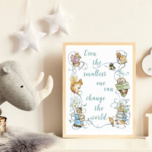 Poster Beatrix Potter O menor pode mudar o mundo (Criador carregado)
