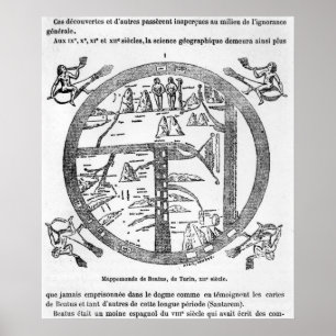 Poster Beatus de Turim mappamundi