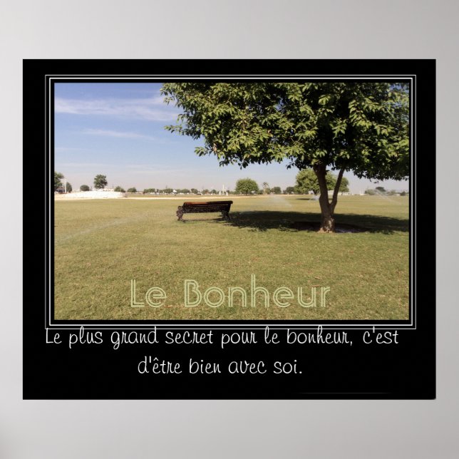 Poster Beau jour dans le parc (Frente)