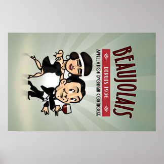Poster Beaujolais Wine
